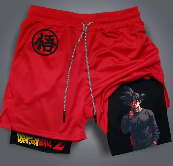 

2026 Dragon Ball 3D Print Double Layer Shorts Anime Merch S-2XL Stylish Goku Vegeta Daily Casual Shorts