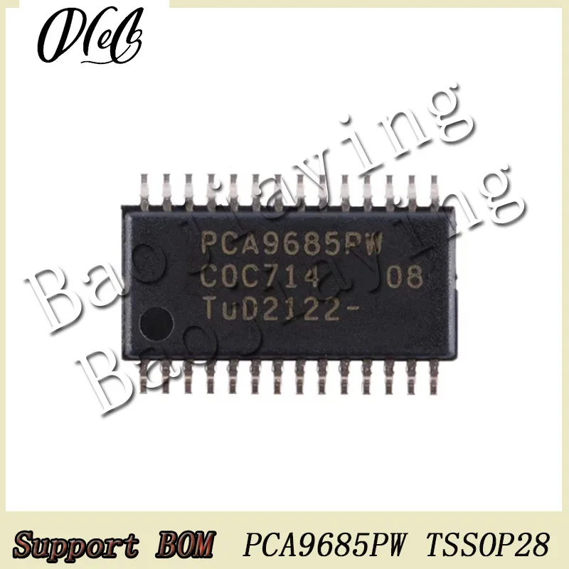 5PCS/Lot PCA9685 PCA9685PW TSSOP-28 I2C 5V voltage source LED controller chip