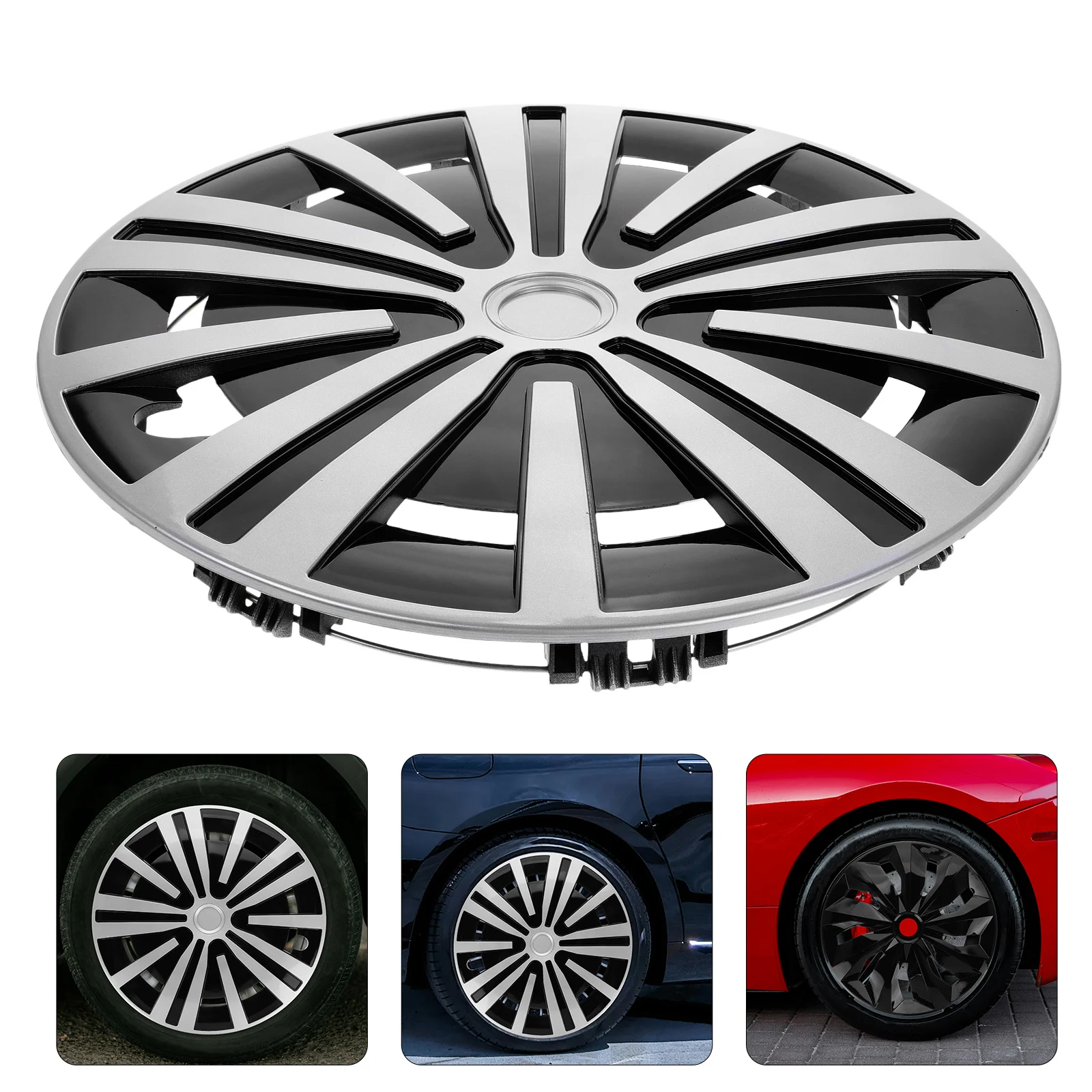 Trailer Accessories Hub Cap Car Wheel Caps Cover Alloy Steel Refit 3850X3850X400CM Universal Rim Black