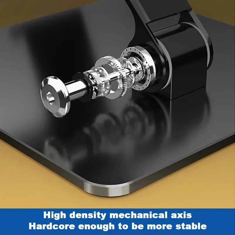 Foldable Carbon Steel Mobile Phone & Tablet Stand Holder Adjustable for Home Living & Office Use