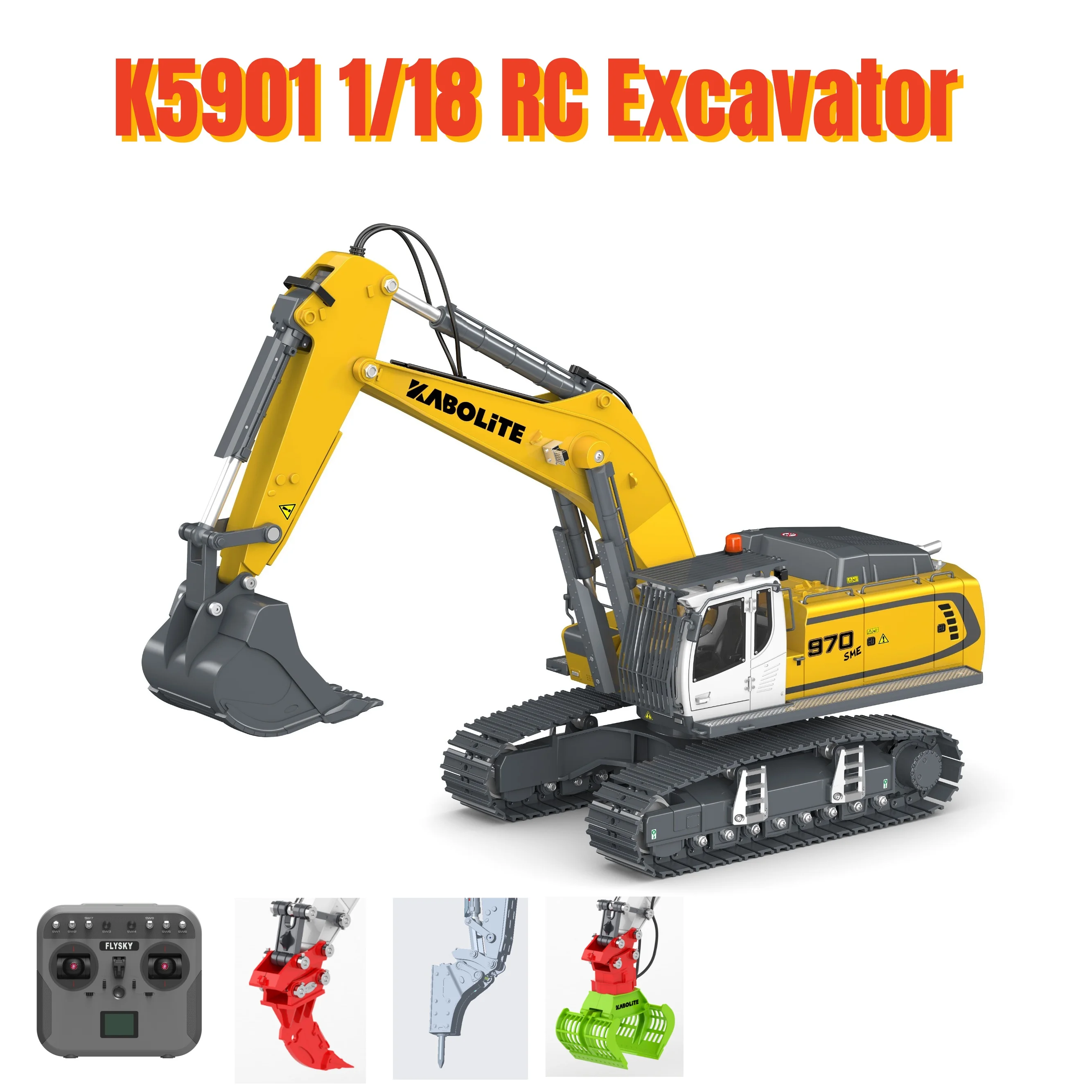 

RTR Kabolite 5901 1/18 RC Экскаватор Электрический подъемник K5901 100S Экскаватор с дистанционным управлением Батарея Электрический коготь Игрушечная модель Подарки