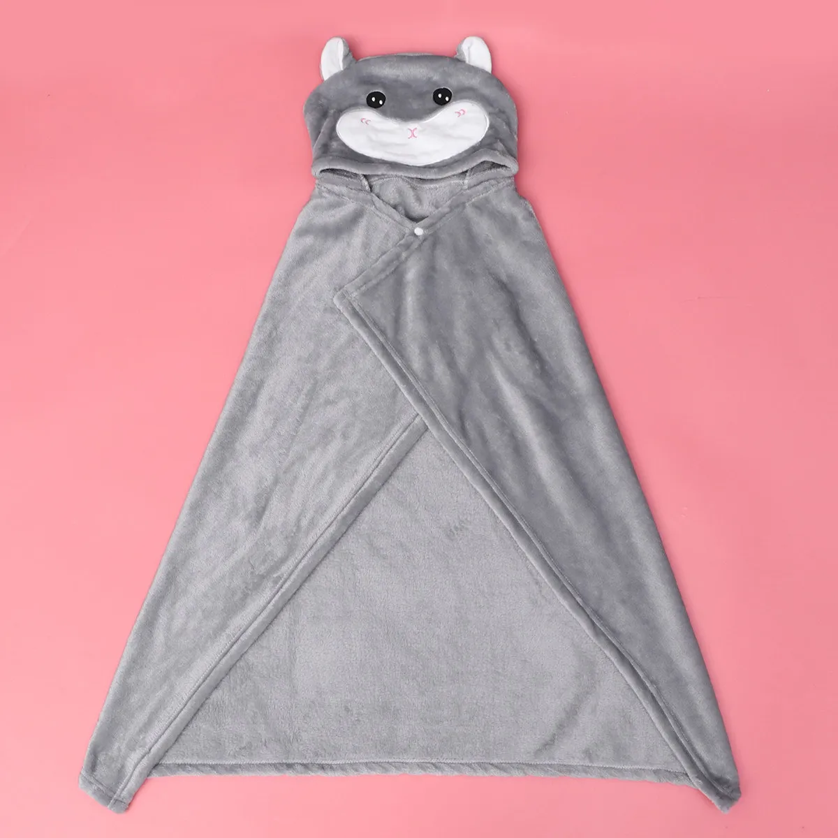 

1 шт. Детское одеяло-плед с капюшоном в виде мультяшного хомяка, пижама в виде животного, для детей и малышей, машинная стирка, мягкий, милый, идеальный подарок, с наполнителем