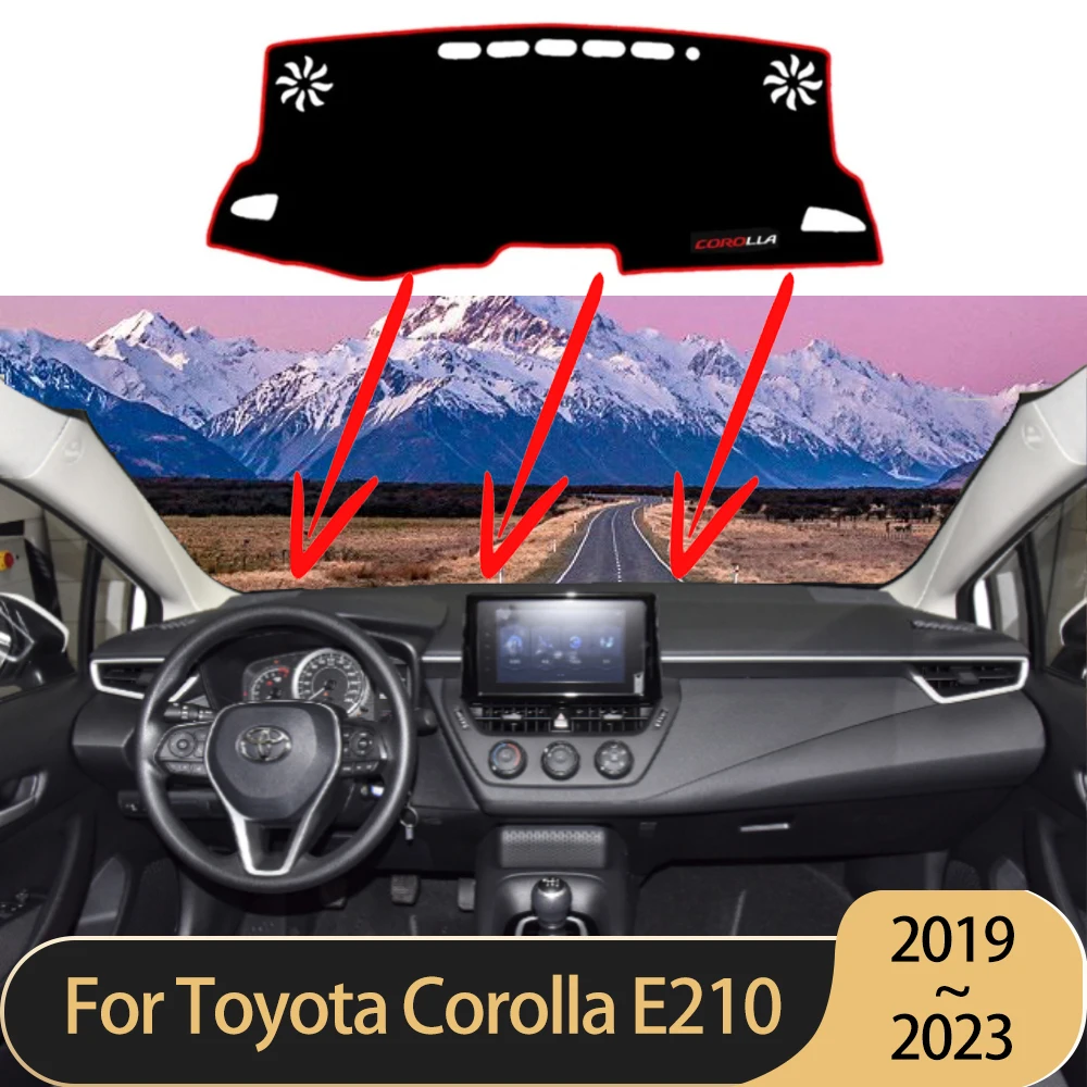 

for Toyota Corolla E210 210 Hybrid Auris 2019 2020 2021 2022 2023 Car Dashboard Mat Sunshade Protective Carpet Case Accessories