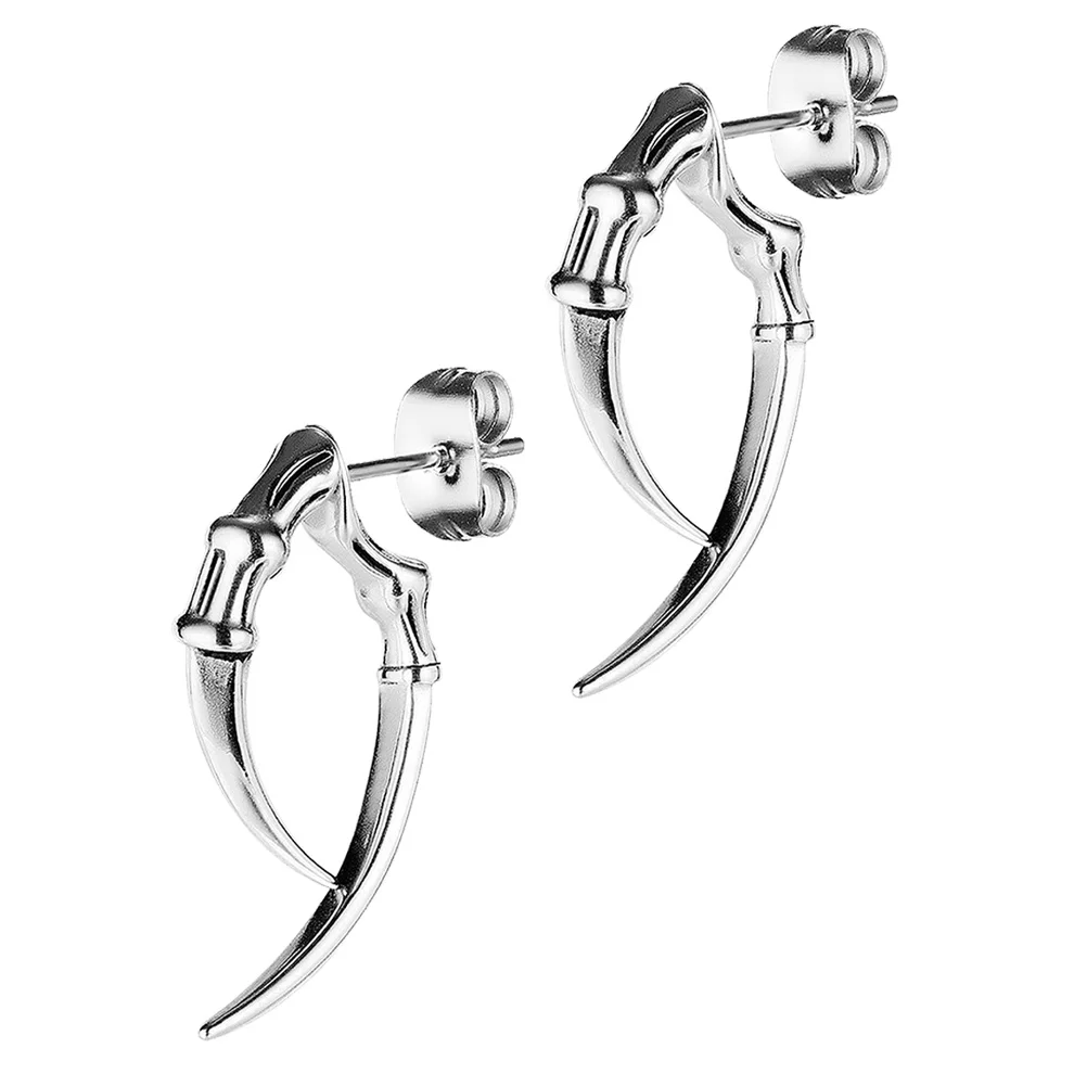 Croissant Bouncy Earrings Stainless Steel Studs Creative Jewlery Sheep Horn Jewelry Unisex Pendant Fashion Accessory Gothic