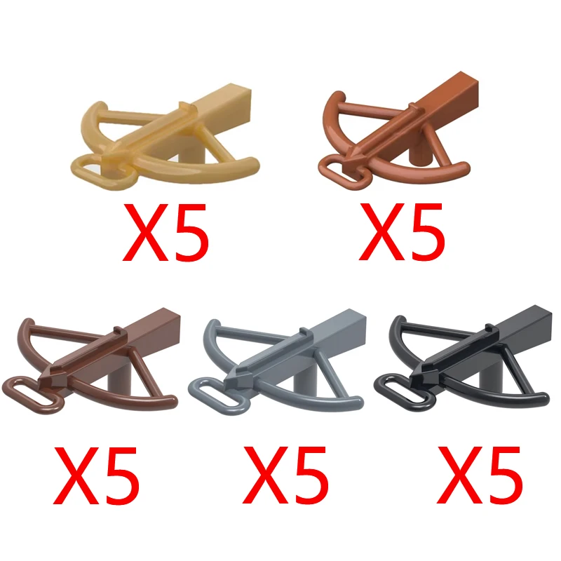 MOC Mittelalterliche Militärwaffen Bausteine Teile Burg Ritter Soldat Schwert Bogen Armbrust Helm Speer Modell Ziegel Junge Spielzeug
