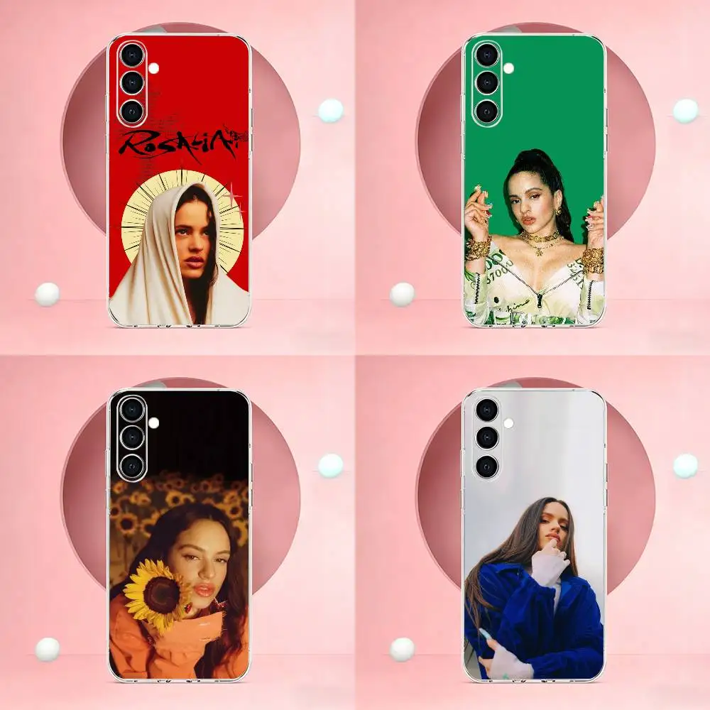 Spanish Latin Rosalia Motomami  Phone Case For Transparent Soft case Silicone Samsung A73,A72,A71,A70,A53,A52,A51
