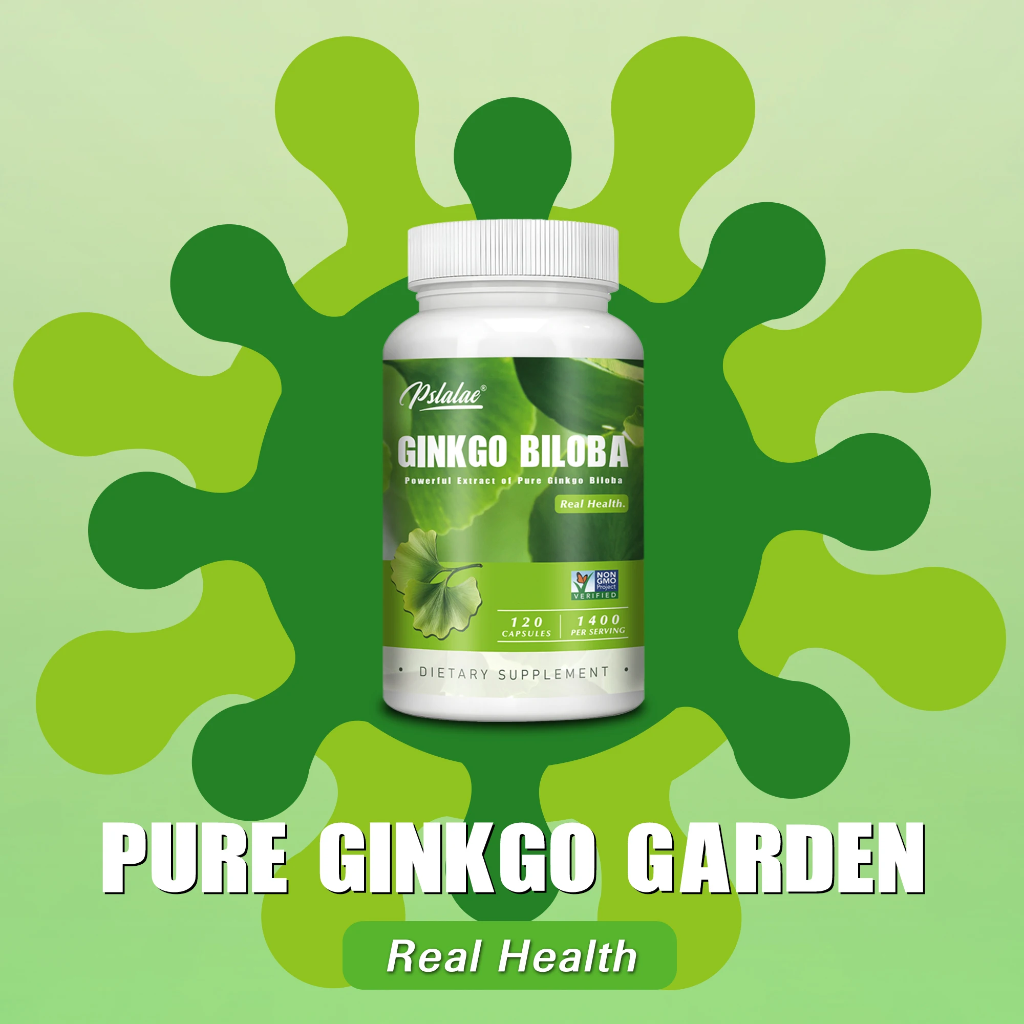 Ginkgo Biloba - Promotes Brain Health, for Memory, Energy & Circulation