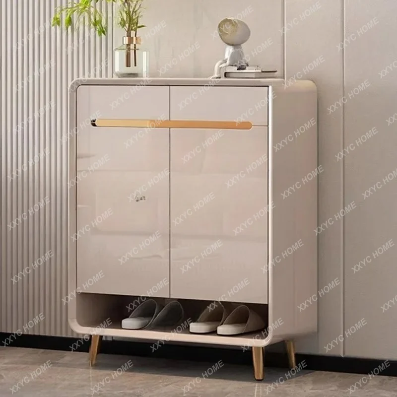Organizer Shoe Cabinet Display Mobile Living Room Storage  Slippers Shoe Shelf Vertical Muebles Home Furniture