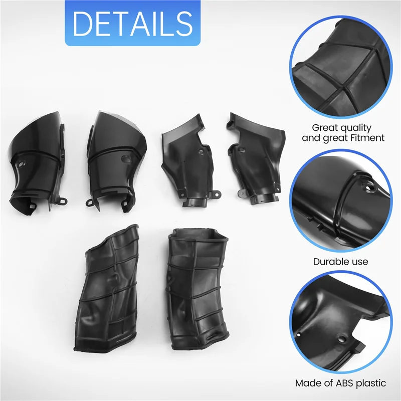 

ABXN-Motorcycle Parts Side Panel Front Air Intake Cooler Cover Fairing Air Intake Hose For YZF R1 2009-2014