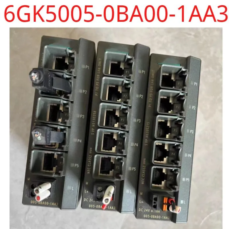 

used test ok real 6GK5005-0BA00-1AA3 SCALANCE X005, IE Entry Level Switch unmanaged 5x 10/100 Mbit/s RJ45 ports, LED dia