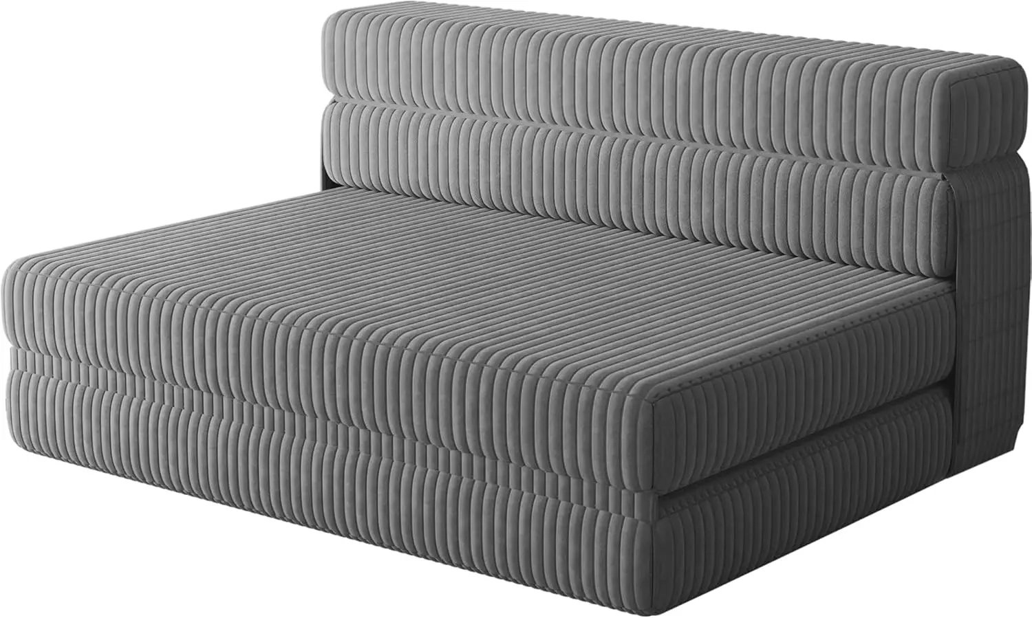 Folding Sofa Bed Chair, Fold Out Chair Bed, Twin Size Convertible Floor Sofa Foldable Mattress, Corduroy Sleeper Chair