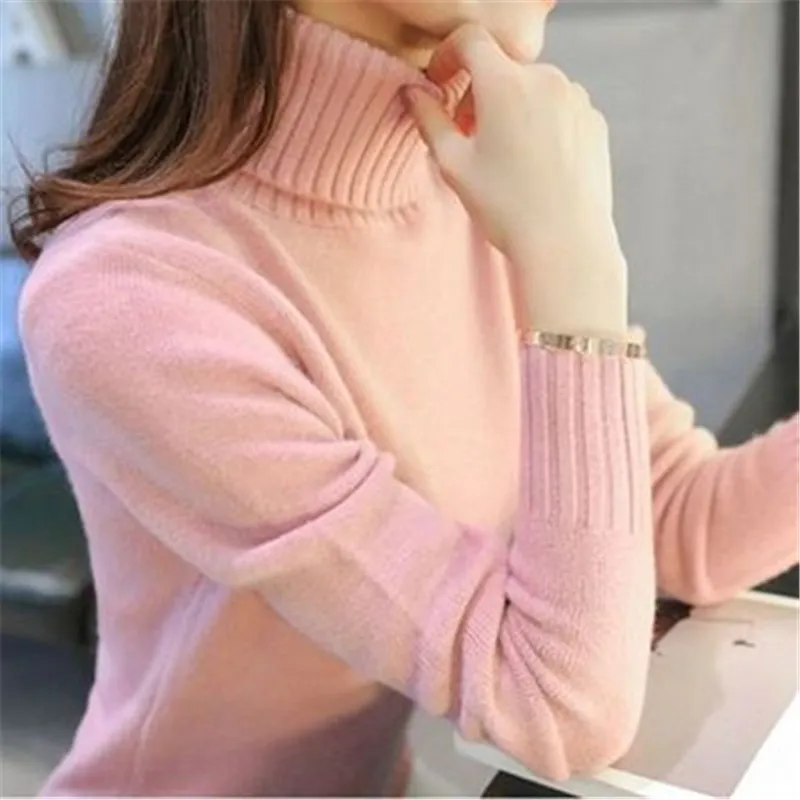 Turtleneck Fashion Sweaters for Women Vintage White Yellow Cashmere Sweater Knitted Designer Tops Winter 2022 Trend Aesthetic Pu