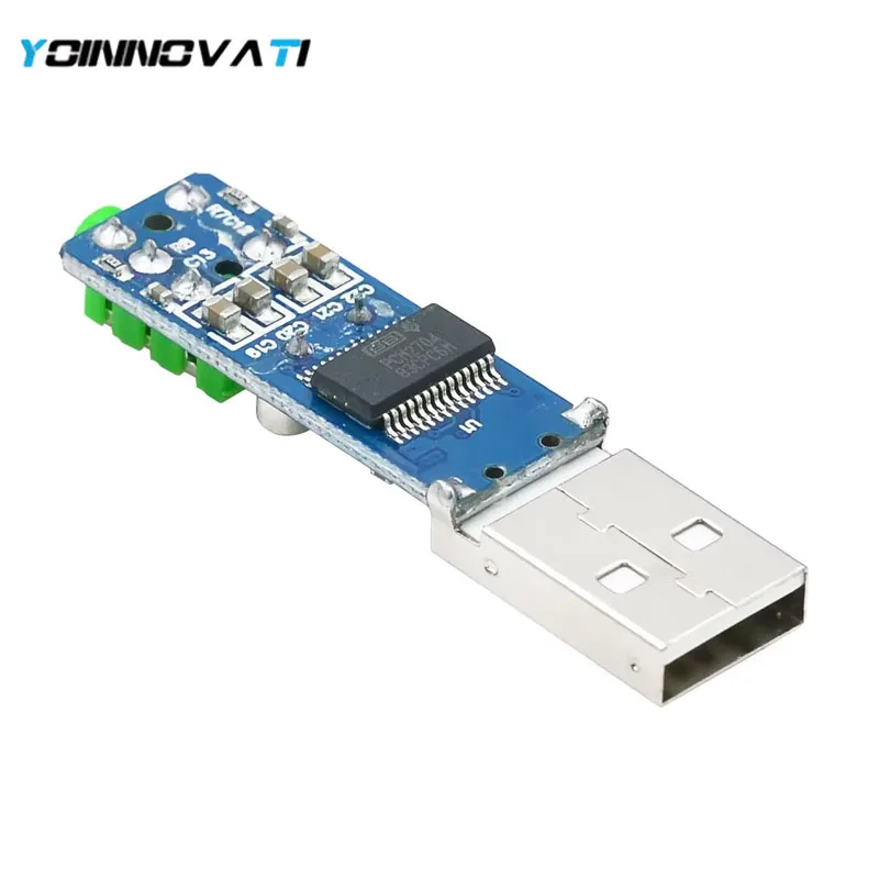 YT PCM2704 USB DAC Decoder Board, Mini USB Sound Card with Analog Output, Hi-Fi Audio Adapter for PC Laptop DIY