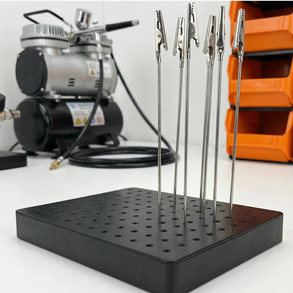 

Подставка для рисования с отверстиями 15x10x2 см, промышленные моделировочные инструменты, зажимные приспособления, держатель для аэрографа