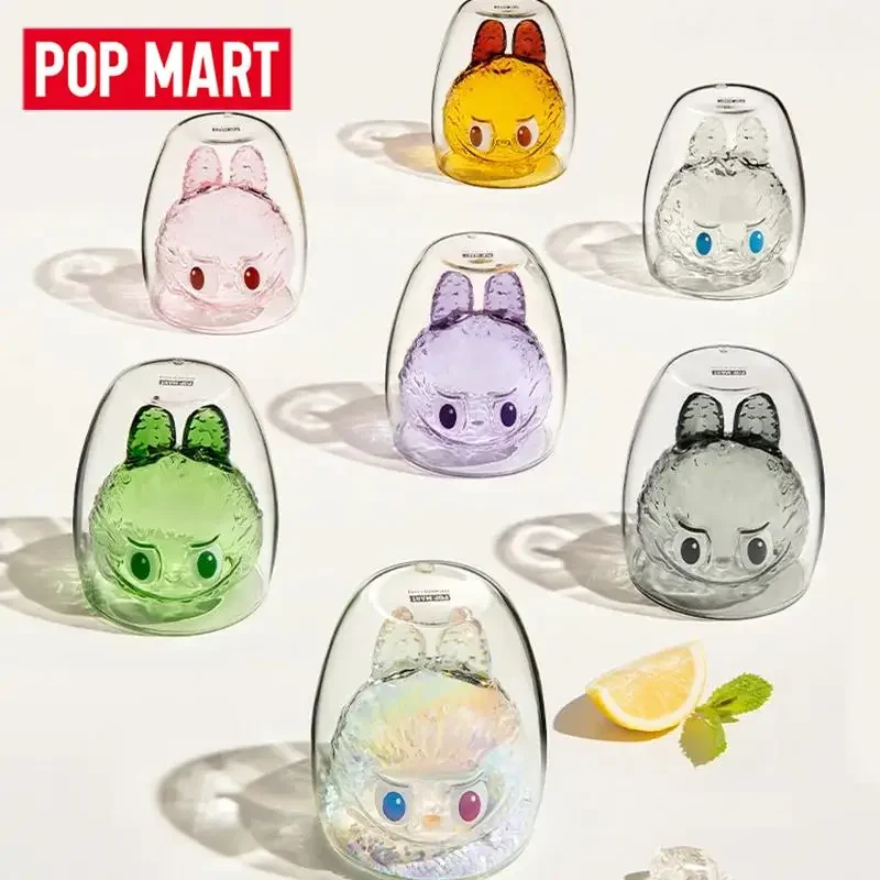 

POP MART LABUBU THE MONSTERS -Cheers Series Двойная стеклянная глухая коробка Mystery Box Toys Kawaii Орнамент Статуэтки Домашний декор Настольный компьютер