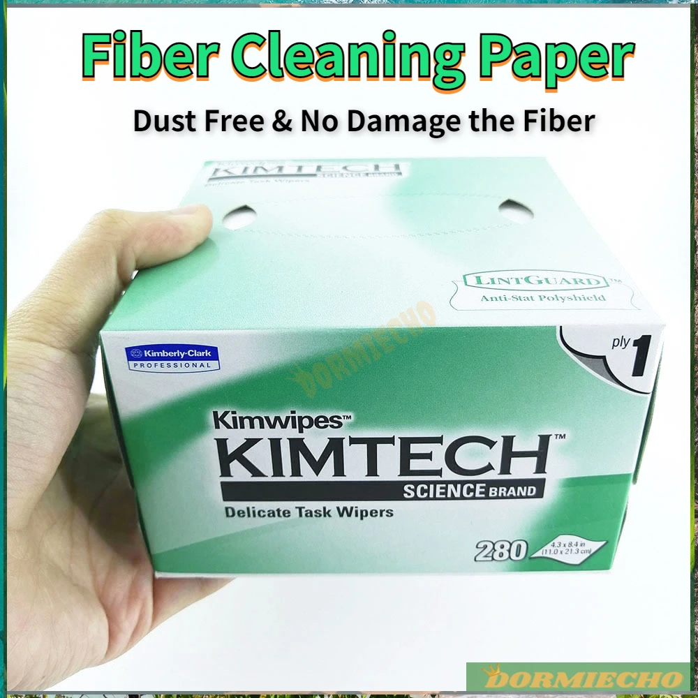 

Preferential 280 Pumps/Pack Fiber Cleaning Paper Packes Dust-Free Paper Anti-Static Wipe Optical Fiber End Face Wipe Paper