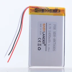 3.7V 1400mAh LIS1494HNPPC MP3 Battery For SONY NWZ-F800 NWZ-F805 NWZ-F806 NWZ-A16 NWZ-A17 MDR-HW700DS