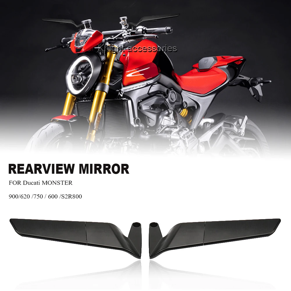 

Motorcycle Accessories Side-Mirror Wind Wing Side Rearview Reversing Mirror For Ducati MONSTER 900 620 750 600 S2R800 HYPERMOTAR