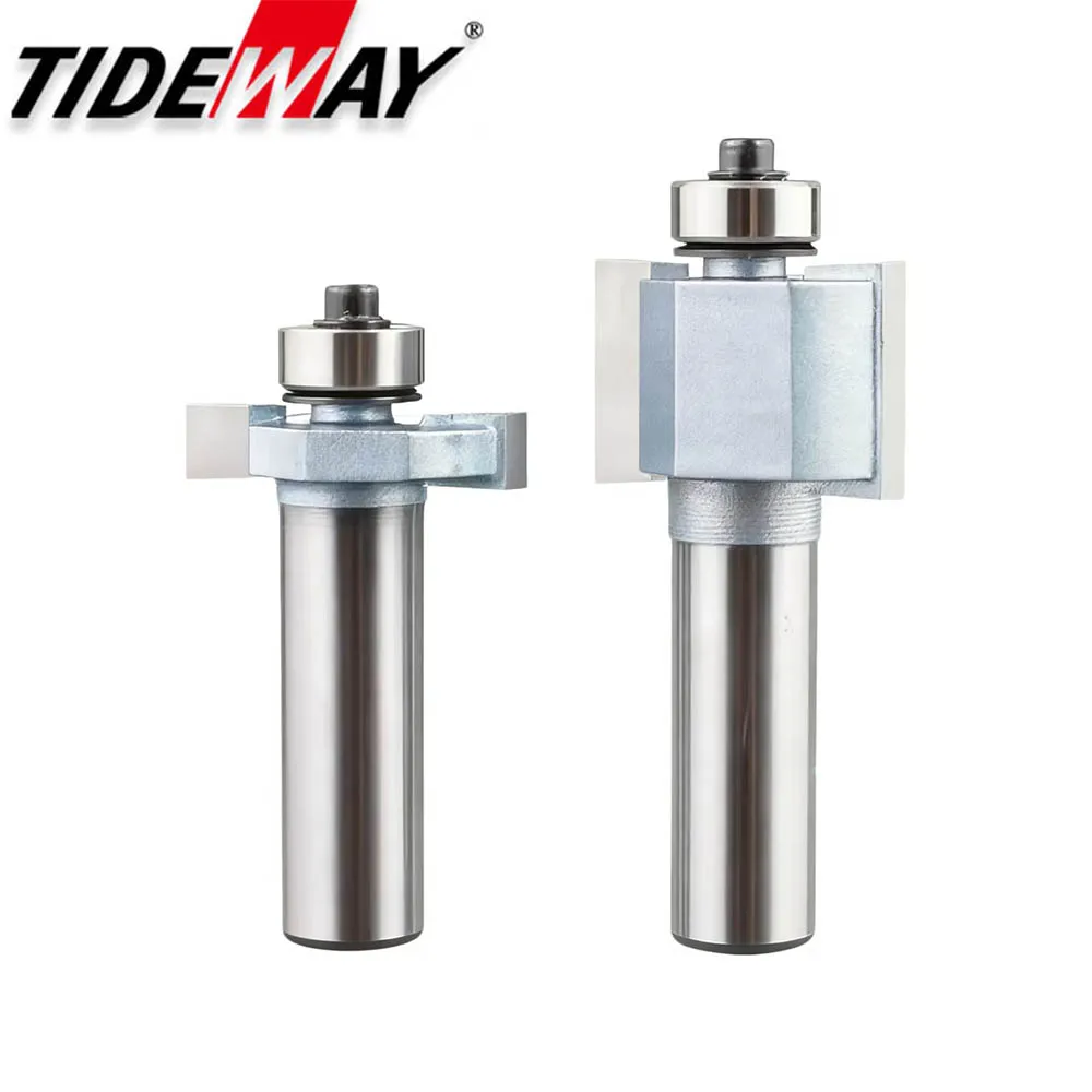 

Tideway T Type Router Bit With Bearing Carbide Slotting Cutter Durable Rabbeting Woodwork Tool For MDF Plywood