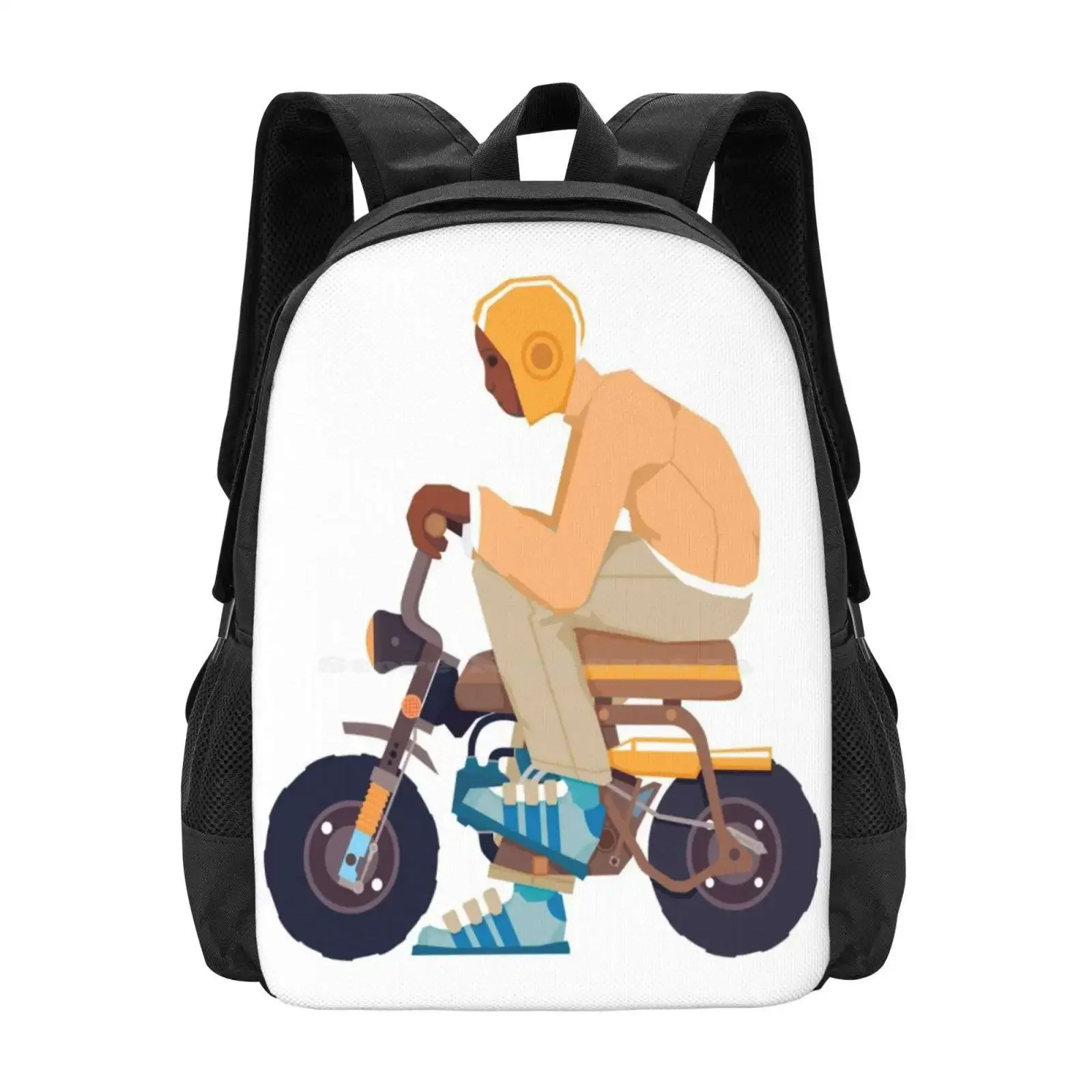 

#2 Z50 School Bags Travel Laptop Backpack Z50 Monkey Bike Vector Illustrator