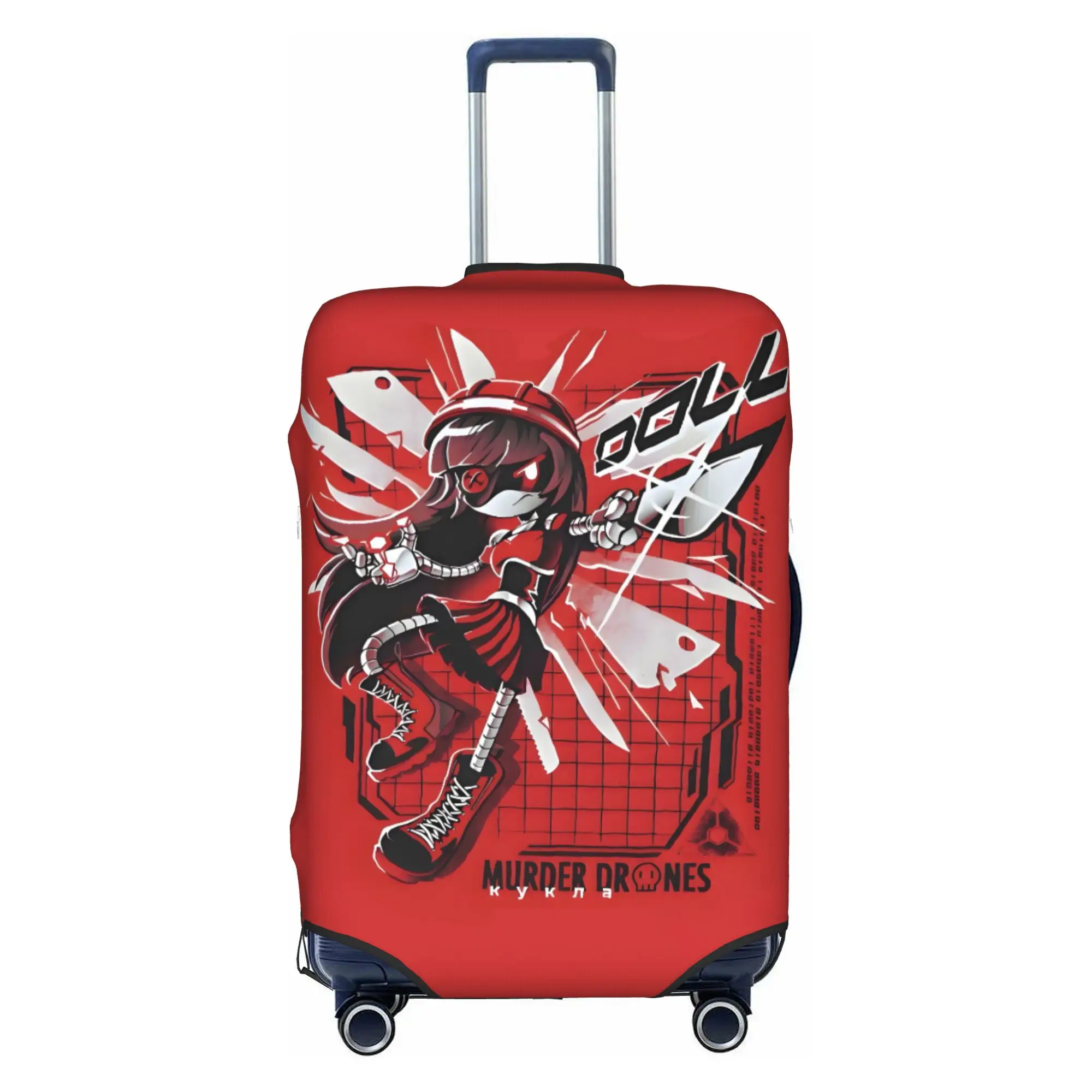 Murder Drones Horror Comedy Luggage Cover Funny Anime Movies Game Suitcase Protector Covers Suit For 18-32 inch