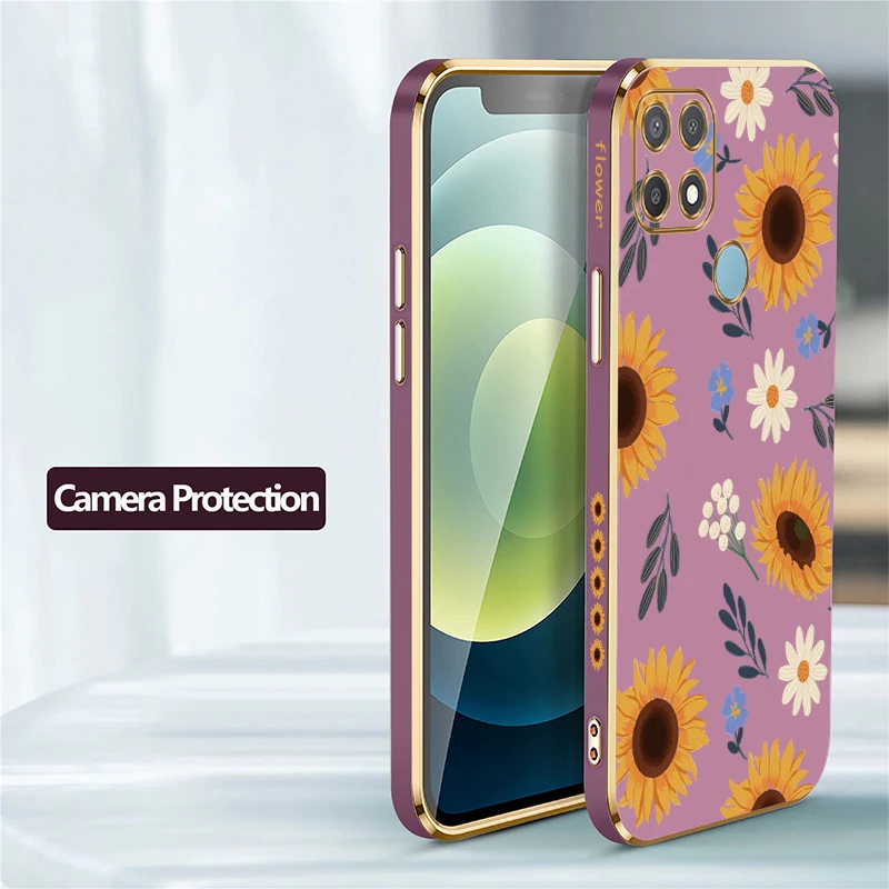 Модный чехол для телефона с рисунком подсолнечника для Infinix Smart 10 8 7 5 Pro 6 HD, роскошный противоударный чехол из мягкого силиконового ТПУ