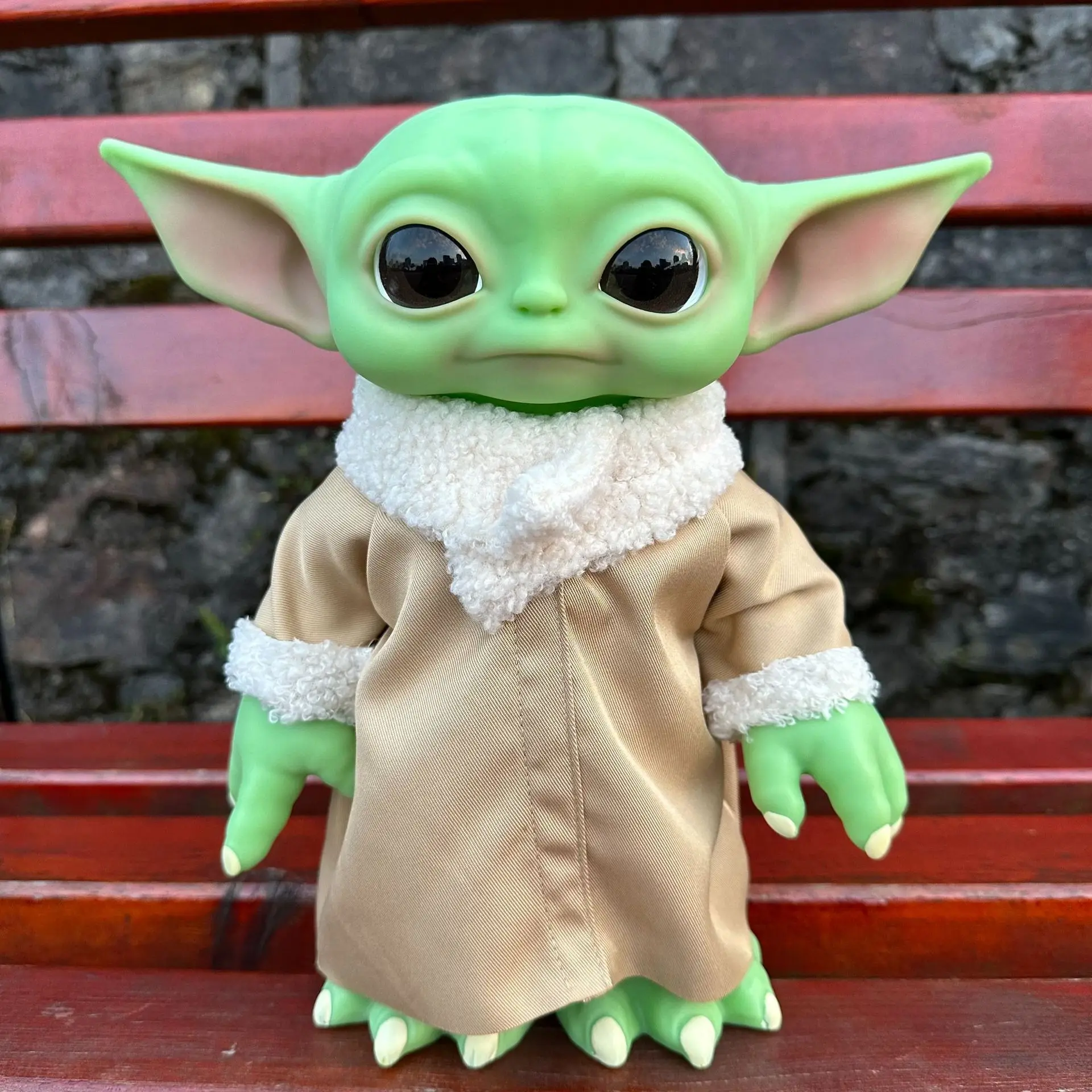 27cm Yoda Baby Mandalorians Action Figure Kawaii Yoda Plush Doll Toy Doll Ornament Children'S Collection Birthday Christmas Gift