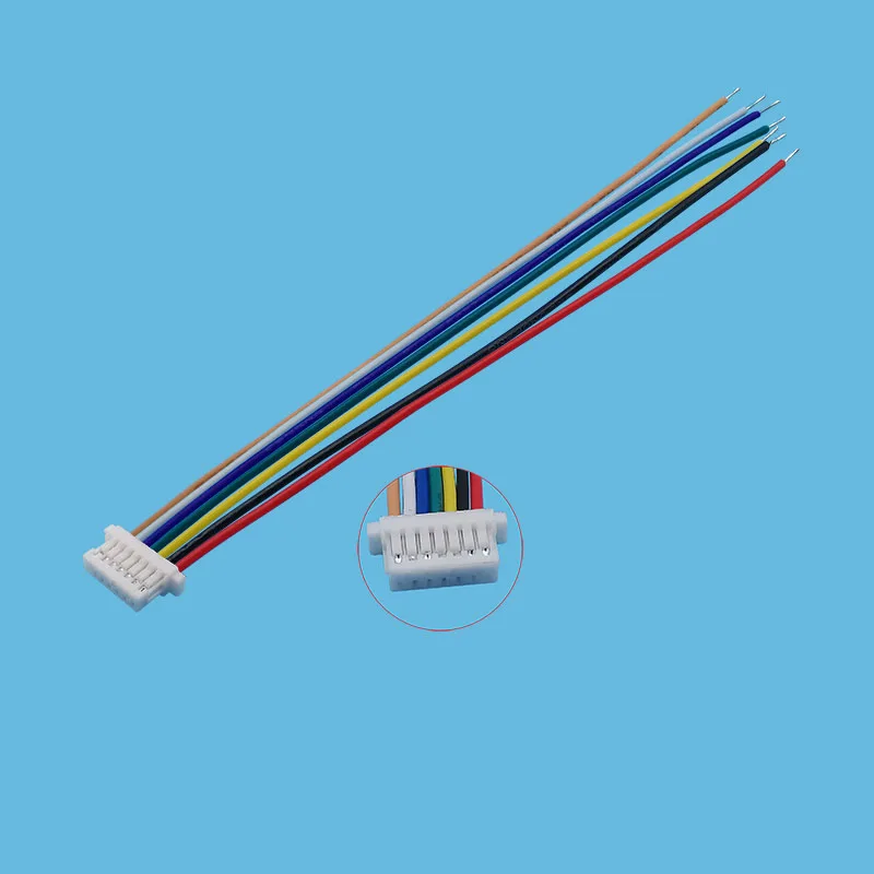 5 Stück Mini-JST-Buchsenstecker mit 1,0 mm Rastermaß, einzelne Buchsen, Kabelverbinder, 2/3/4/5/6/7/8-polig, SH1.0-Klemmenstecker, 10 cm Kabel. – Detail 7