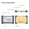THINKCAR THINKSCAN 672 OBD2 Scanner CAN FD OBD2 Outil Contrôle bidirectionnel Diagnostic complet du système 28 réinitialisations gratuites à vie 6