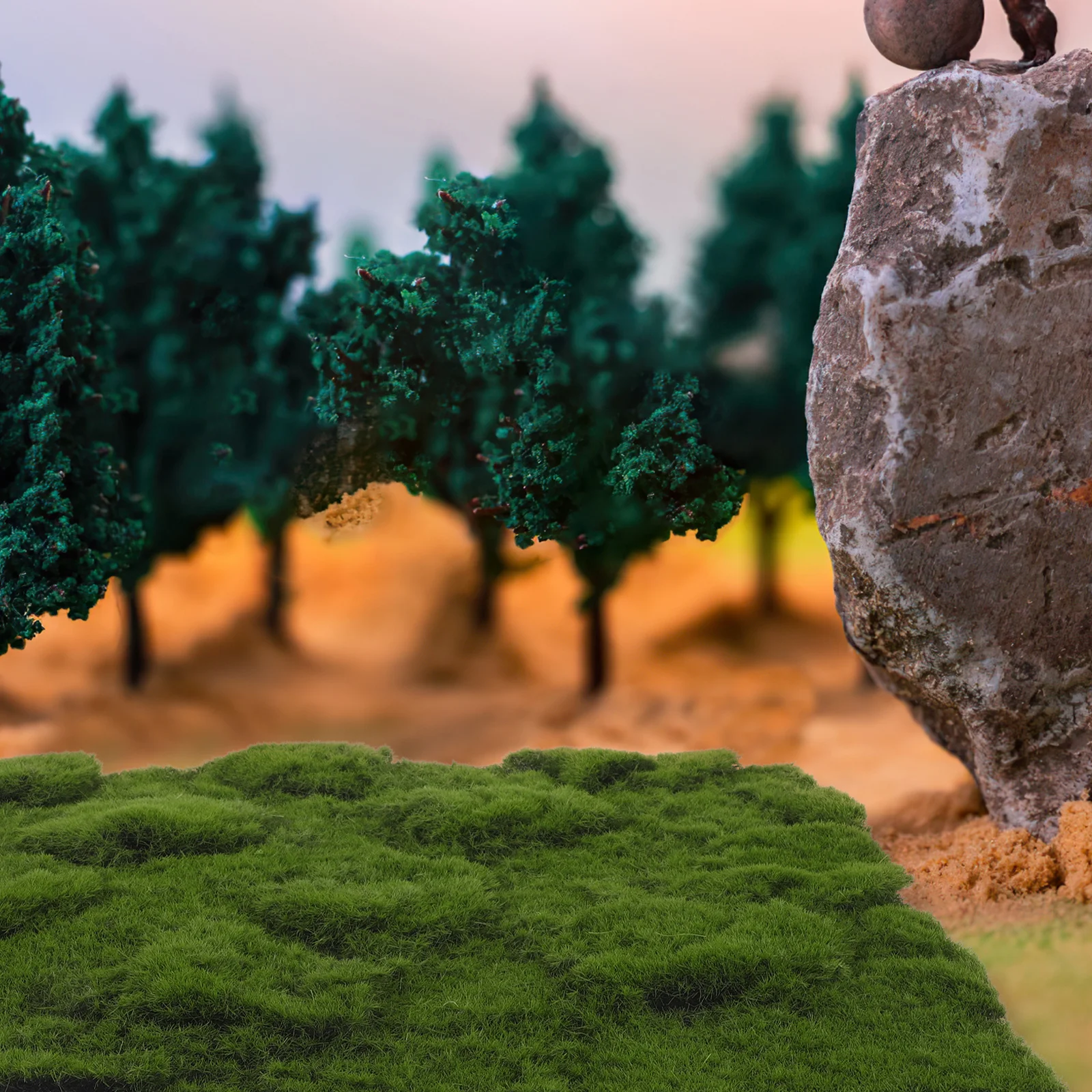 Artificial Grass Mat Realistic Fake Moss Rug for Outdoor Patio Garden Indoor Decor Simulation Greenery Craft DIY