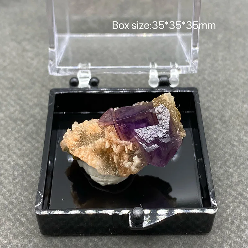 

100% Natural Purple Window Fluorite Crystal Raw Stone Specimen Collection from Anhui, China