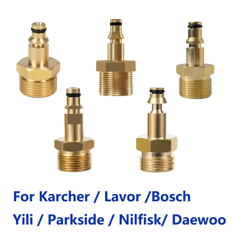 M22 14mm Adapter Quick Coupling High Pressure Washer Gun Hose Connector  Quick Convert Fitting for Karcher Lavor Parkside Bosch
