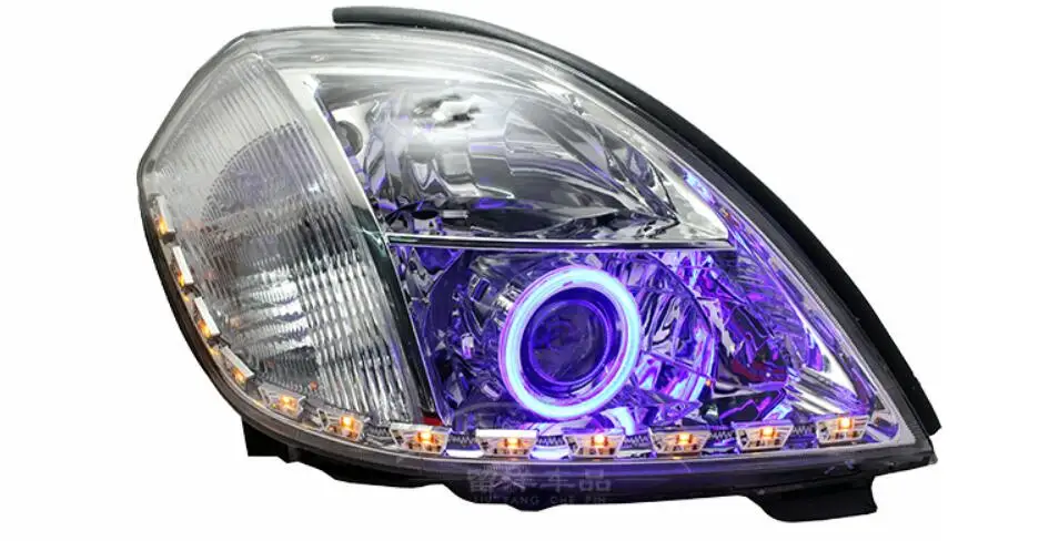 Cars Head light For Teana Headlights 2004 2005 2006 2007year Altima titan headlight Bi-Xenon Beam Fog lights angel eyes Auto