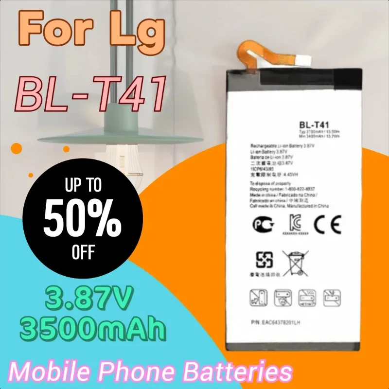 Brand New High Quality 3.87V 3500mAh BL-T41 Phone Battery for Lg G8 ThinQ LMG820QM7 LMG820UM0 LM-G820N LMG820UM1 LM-G820UMB