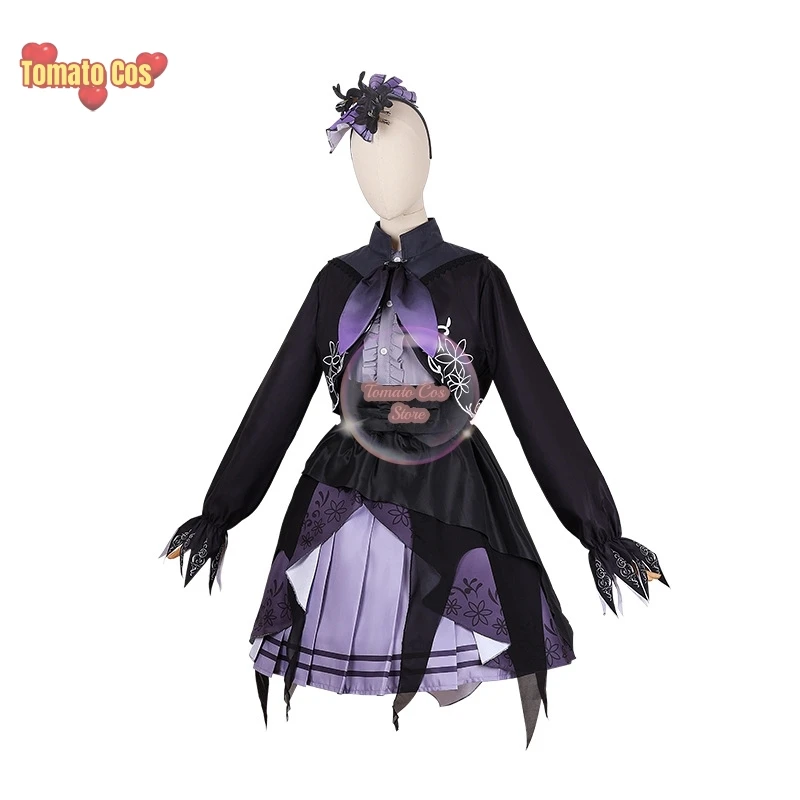 Anime Game Project Sekai Colorful Stage Asahina Mafuyu Lolita Cosplay Costume Halloween Cos PJSK Party Outfit Women Dress Wig