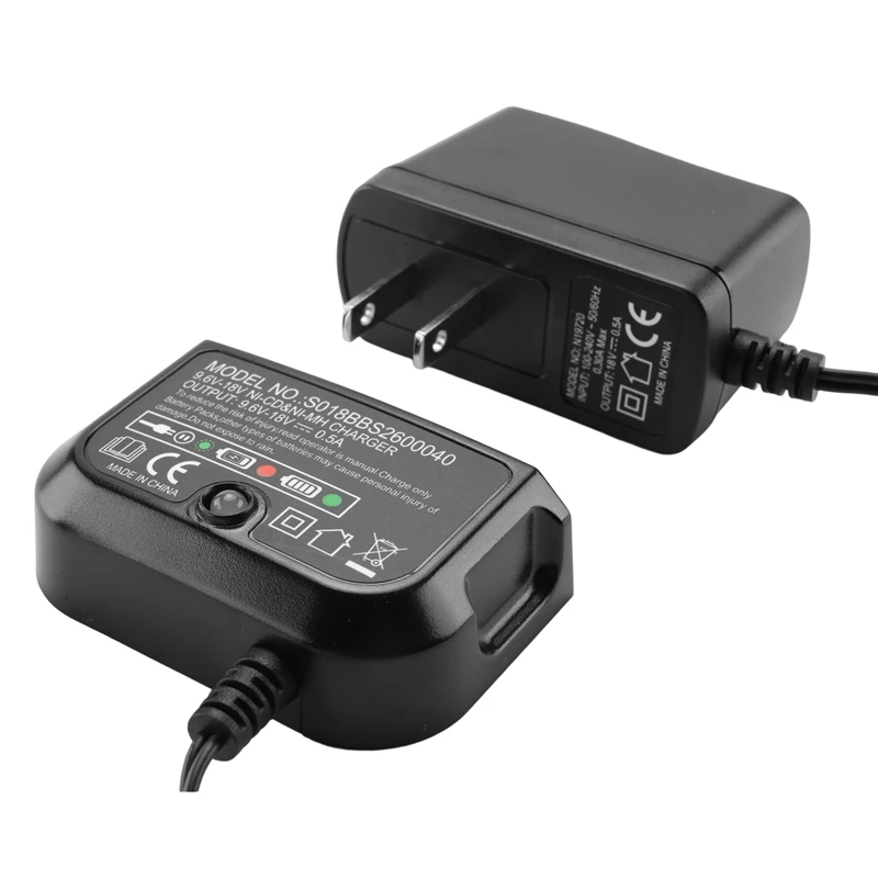 

US adapter Replacement Charger for Black & 9.6V-18V A12 A12-X HPB18 HPB14 HPB12 HPB96 NI-CD NI- Battery Charger US Plug