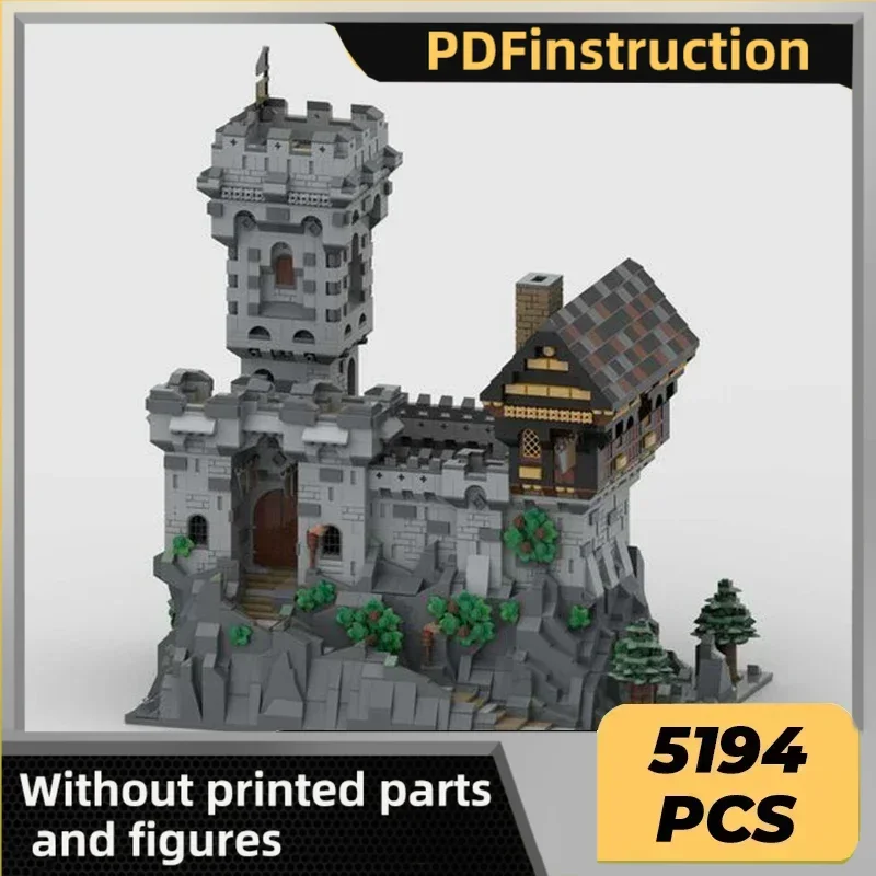 

Moc строительные кирпичи военная модель крепости брошенный замок технология модульные блоки подарки рождественские игрушки наборы «сделай сам» сборка