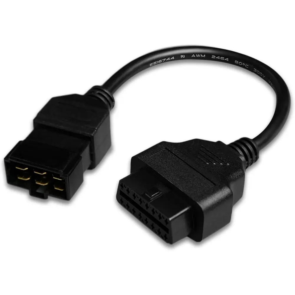 

Кабель-адаптер OBD2 или 6-контактный OBD2 (16-контактный) для автомобилей HITACHI 24V, 6-контактный OBD1, 6-контактный OBDII, диагностический кабель для автомобилей, совместимый с OBD II Diag