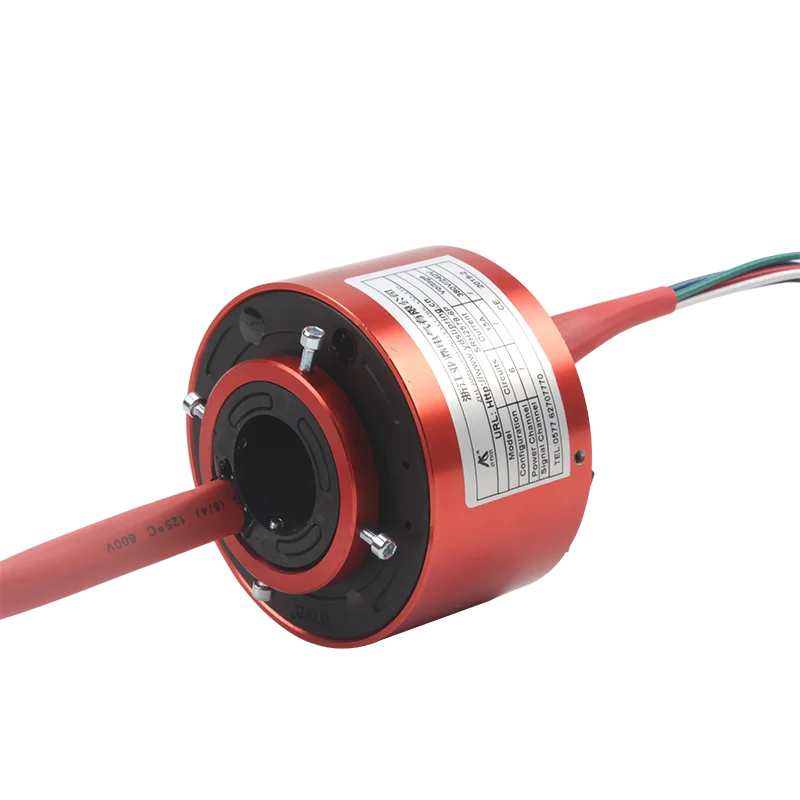 SRH 2578-4P Electrical slip ring ID25mm OD78mm 4 circuits 10A  2220-380v Industrial Through Bore Slip Ring