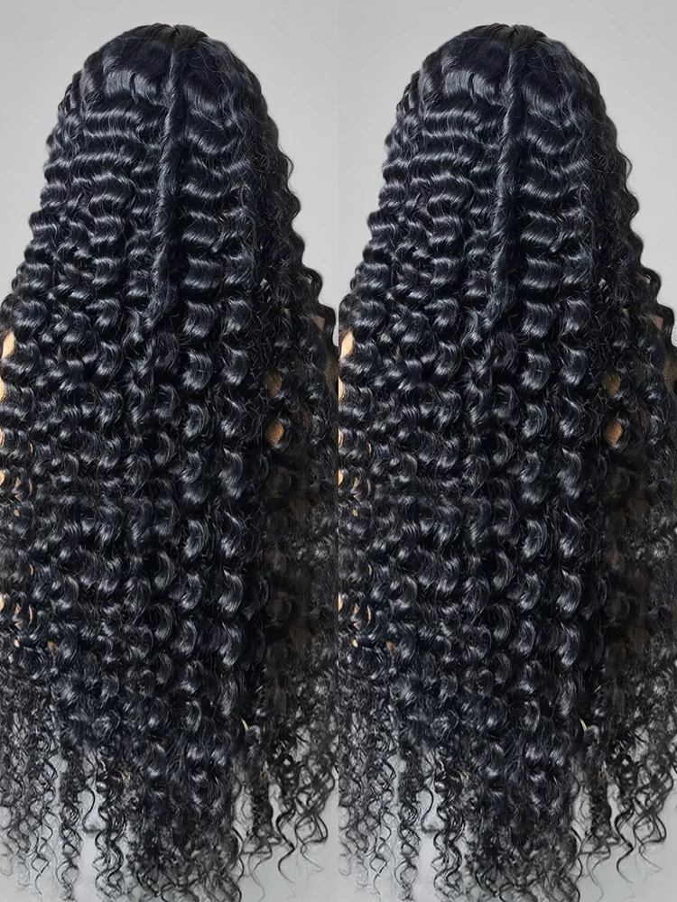 

300% Density Curly Wigs 360 Full Lace Front Water Wave Wigs 7x5 Glueless Wig Human Hair Deep Wave 13x6 13x4 HD Lace Frontal Wigs