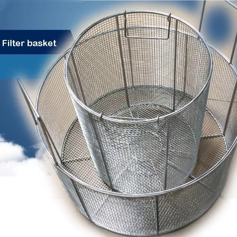 

OD.30cm Round stainless steel wire mesh filter Strainers basket disinfection sampling laboratory sterilization cleaning
