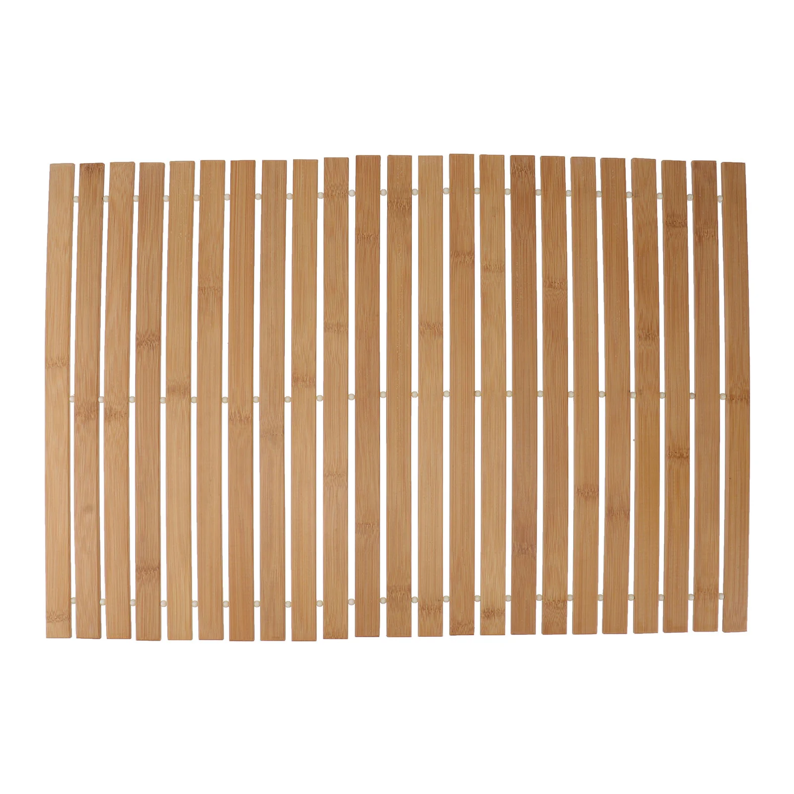 1 Pc Wooden Stripe Bath Mat Bath Shower Pad Non-Slip Mats Antiskid Mat for Home Bathroom Use (Wood Color)