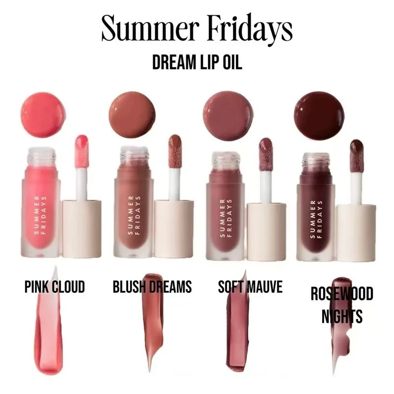 Summer Fridays New Dream Lip Oil Deep Moisturizing Glaze Smoothing Lip Lines Mirror Water Lip Glaze Lip Gloss Anti Dry Cracked