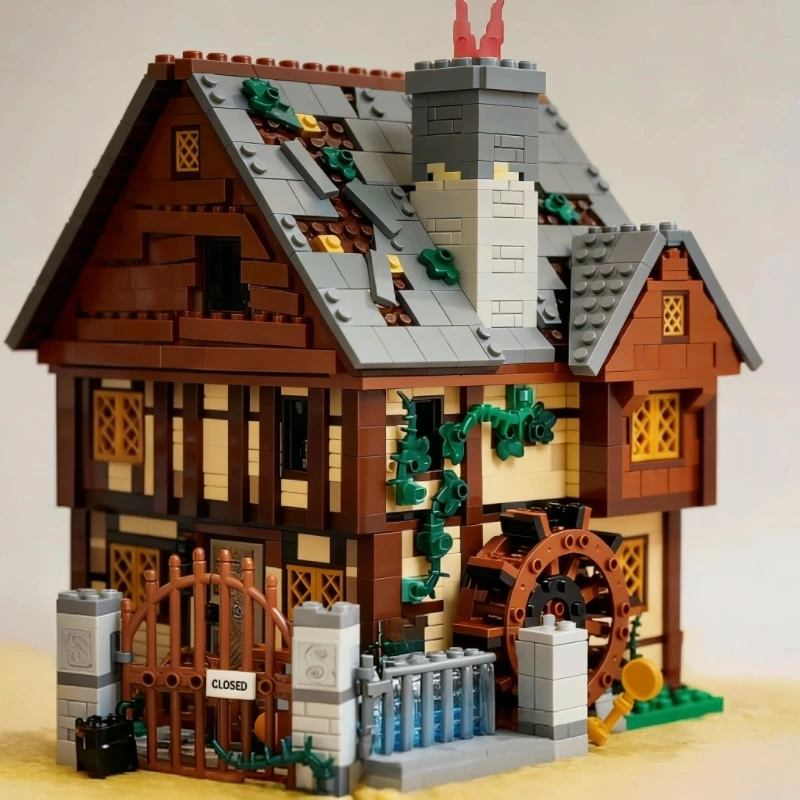 

21341 Креативный конструктор MOC «Волшебный дом»: уличная сцена, совместимый домашний набор, 2316 деталей, идеально подходит для подарка