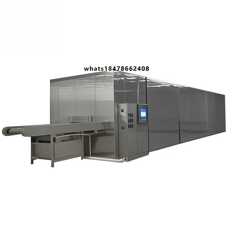 Automatic Liquid Nitrogen Vegetable Quick  Iqf Food Tunnel Food Tunnel Freezer for Vegetable Processing Plant