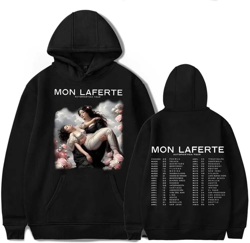 

Mon Laferte Autopoietica 2024 Tour Merch Hoodie Pullover Sweatshirt Mens Winter Cosplay Sweater LongSleeve Hooded