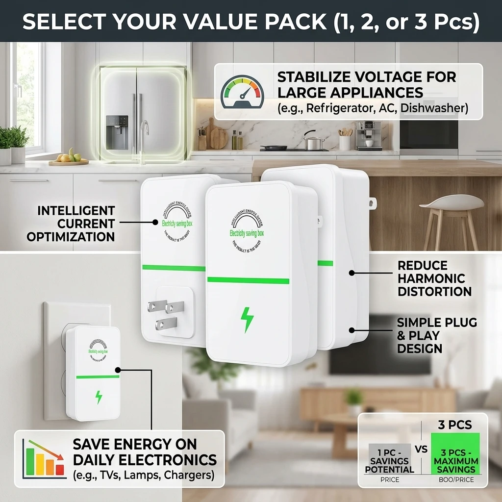 Smart Home Energy Management - 1/2/3 Unidades Ahorrador de Energía Eléctrica
