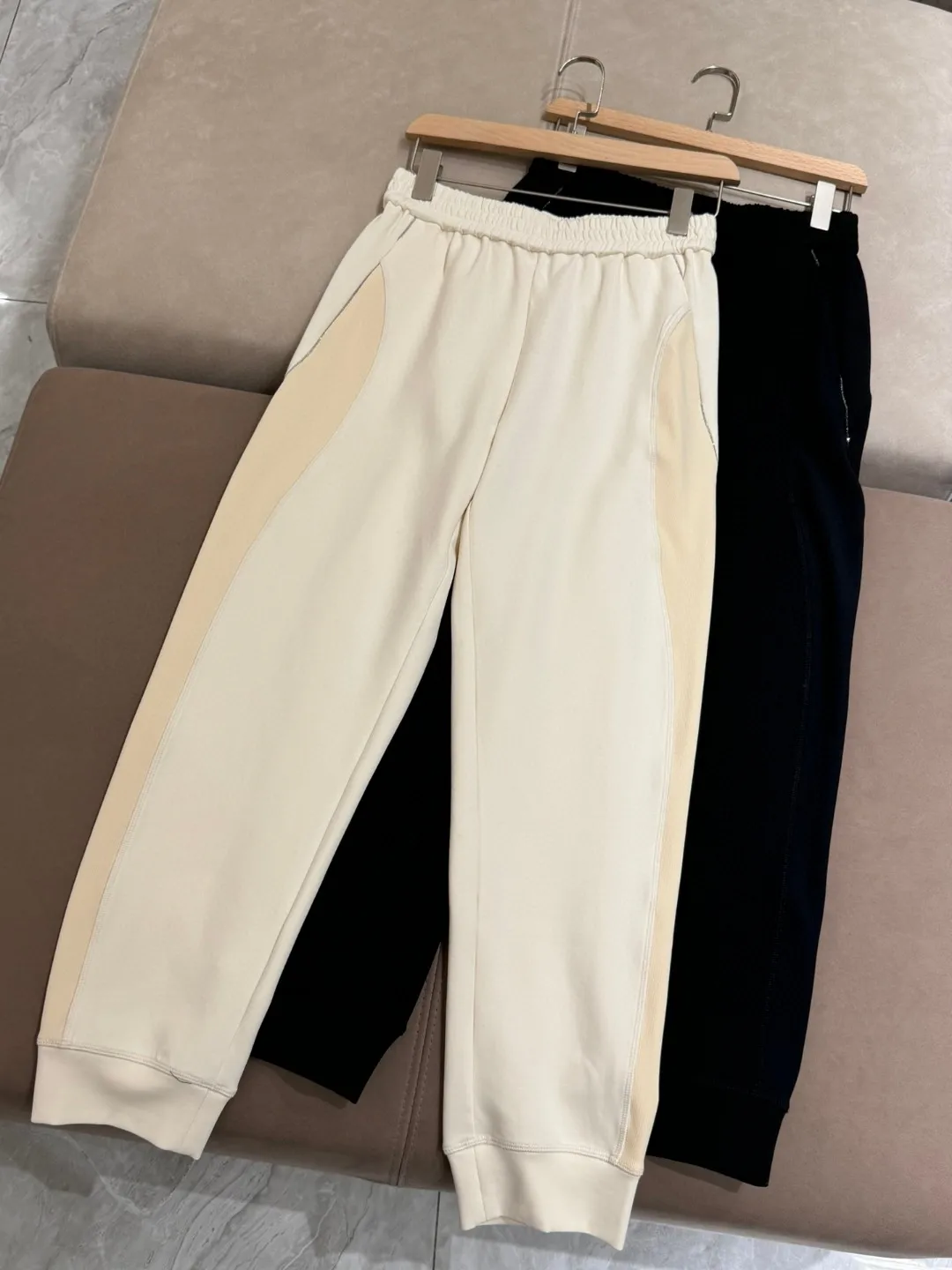 Casual autumn sporty cotton exquisitely decorated pant suit