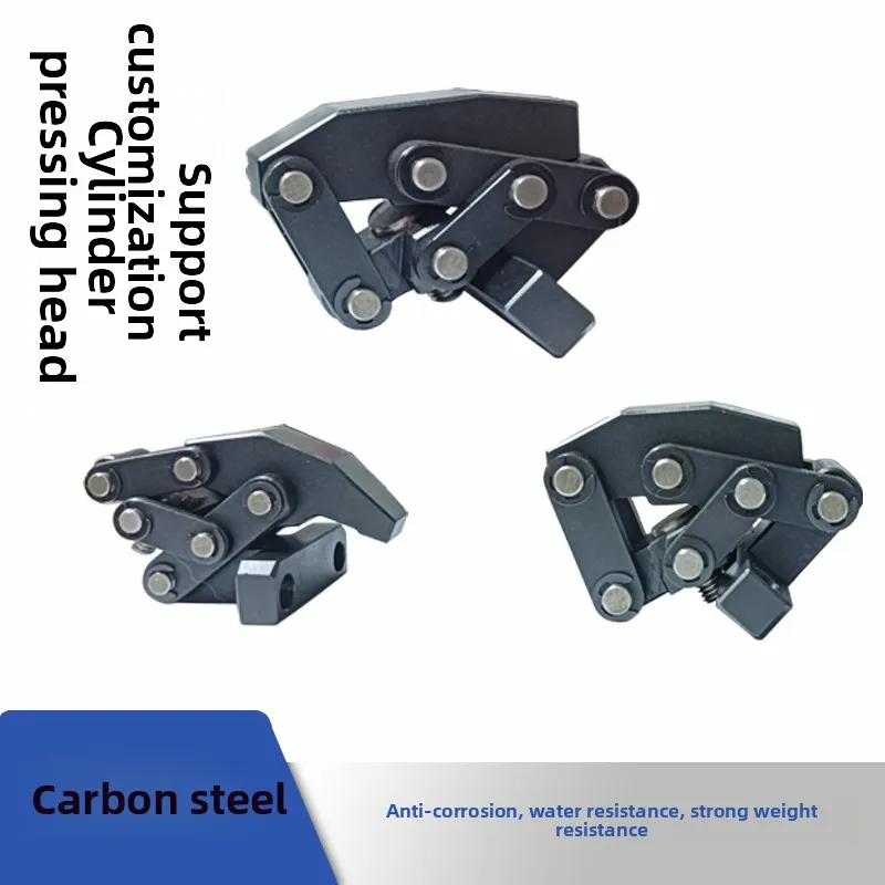 Serpentine lever cylinder pressing head does not occupy the space above the telescopic clip