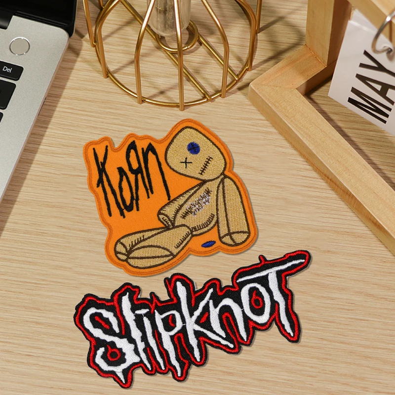 

2Pcs Embroidery Iron-On Patches,Band Patches,Music Patches,Sewing Cloth Patch Applique Badge,For Coat,Hat,Pants,Clothing DIY Decor